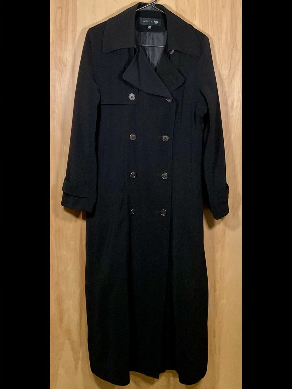 Anne Klein Full Length Double Breasted Trench Coat - EUC